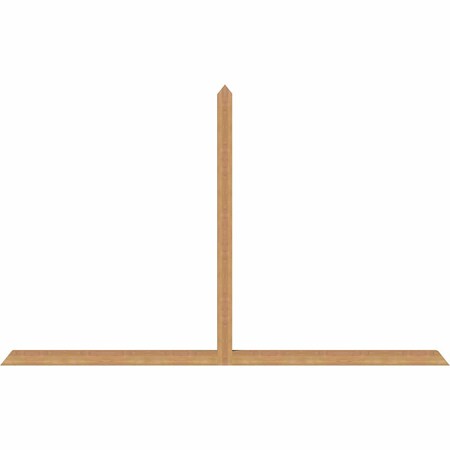 Ekena Millwork Portland Timber Gable Bracket, Western Red Cedar, 108"W x 68"H x 3 1/2"D x 3 1/2"F, 15/12 Pitch GBW108X68X0404POR00SWR